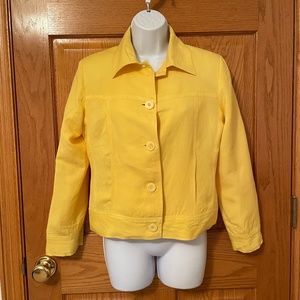 JG Hook Spring/Summer Yellow Polyester Lightweight Jacket 4P
